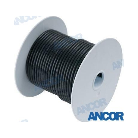 CABO MARÍTIMO 12 AWG (3MM²) NEGRO - 30 M