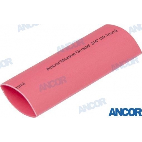 TUBO TERMORETRACTIL 19-6,4MM ROJO (1UN.)