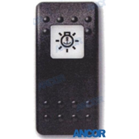 CAPA INTERRUPTOR LUZES DE ANCORAGEM LIGADAS/DESLIGADAS DO ATUADOR