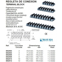 PLACA CONEXÃO 30A 2 CIRCUITOS