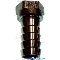 CONECTOR FÊMEA DE AÇO INOXIDÁVEL 1 - 25