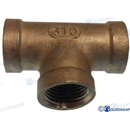 LIGAÇÃO T FÊMEA AÇO INOX 3/4 GS30532