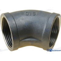 COTOVELO 45º HH AÇO INOX 1-1/4