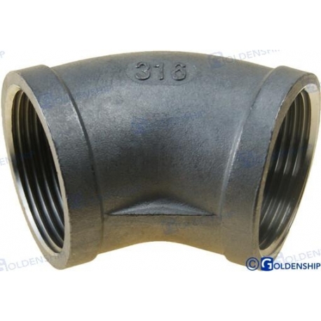 COTOVELO 45º HH AÇO INOX 1-1/4