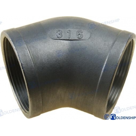 45º COTOVELO HH INOX 2