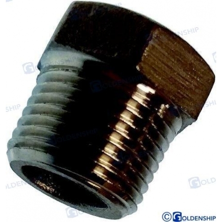 TAMPA/CONECTOR MACHO DE AÇO INOX 2