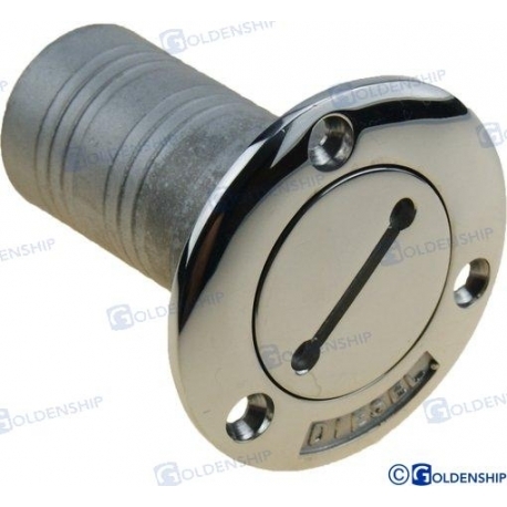 BOCAL DE ENCHIMENTO EM AÇO INOX 50MM COMBUSTÍVEL