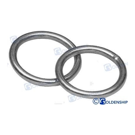 ANEL DE AÇO INOX SOLDADO 8X50 (PACOTE 2)