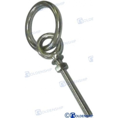PARAFUSO DE OLHAL 12X150 COM ANEL (10)
