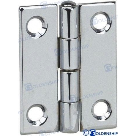 DOBRADIÇA DE AÇO INOX 0,6MM 35X40 MM (PACOTE 2)