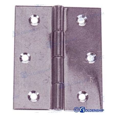 DOBRADIÇA DE AÇO INOX 50*70*0,8 (PACOTE 2)