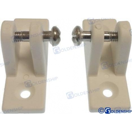 SUPORTE 90º NYLON BRANCO (PACK 2)