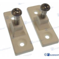 SUPORTE LATERAL DE NYLON BRANCO (PACOTE 2)