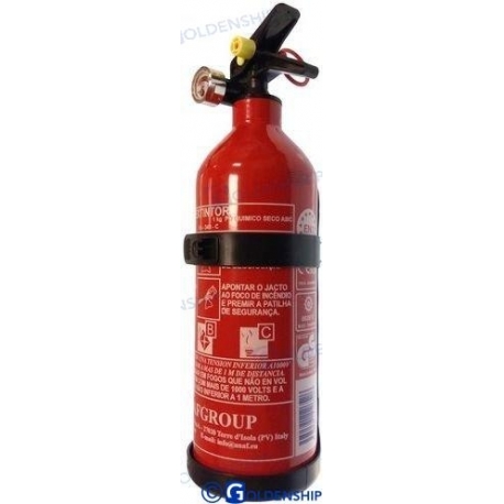 EXTINTOR DE INCÊNDIO DE 1 KG. ABC ALUM