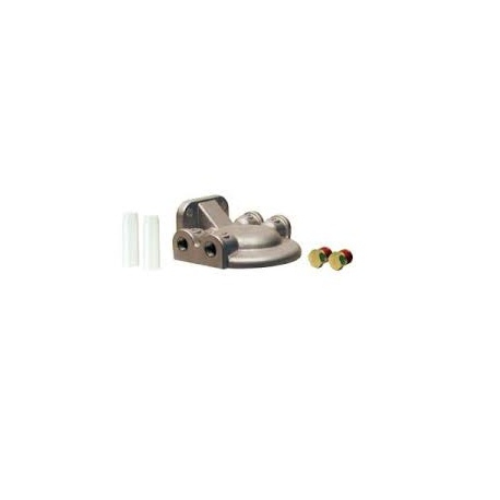 BRACKET INOX 316 STAINLESS STEEL WITH 2 TAMPA/CONECTORS AND 2 CONNECTION TUBES 1/4 6 MM GLM25010 REC25010