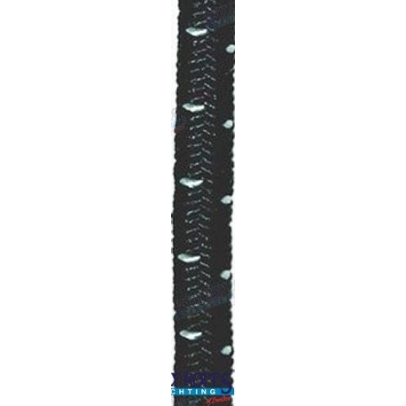 CABO ELÁSTICO GOMA NEGRO 8MM (100)