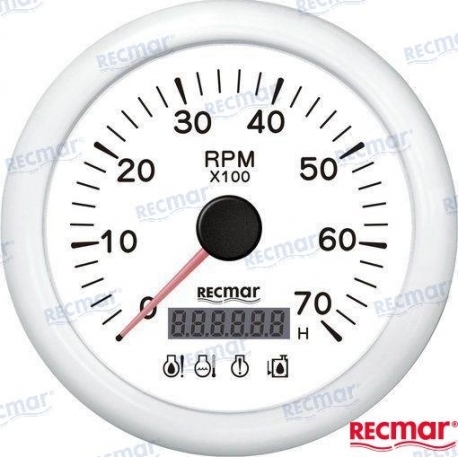 CONTA ROTAÇÕES COM 4 LEDS ALARME 0/7000RPM B