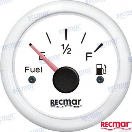 MANÓMETRO DE COMBUSTÍVEL 0-190 (CE) BRANCO