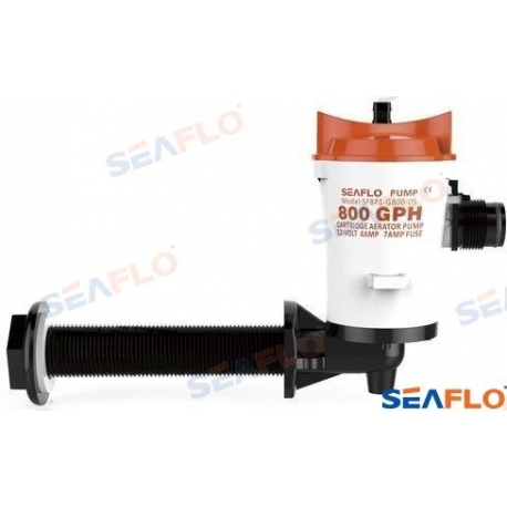 BOMBA DE VIVEIRO 600 G. 12V COTOVELO