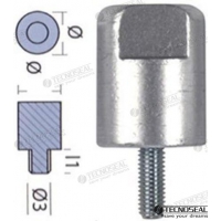 BARRA DO MOTOR YANMAR ANODO ZINCO Ø 30MM