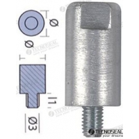 BARRA DE MOTOR DE ZINCO ANODO YANMAR Ø 20MM