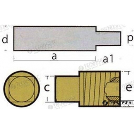 KIT DE ANODO CATERPILLAR COM TAMPA/CONECTOR