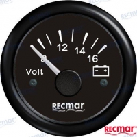 VOLTÍMETRO 8-16V NEGRO