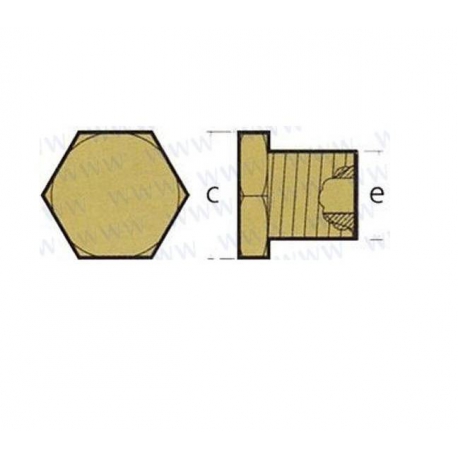 TAMPA/CONECTOR ANODO CUMMINS TEN02044T