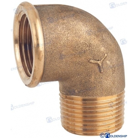 COTOVELO LATÃO 90º MH 3/8'' EM LATÃO CR