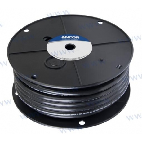 CABO BATERIA 2AWG (33MM²) NEGRO (76 m)