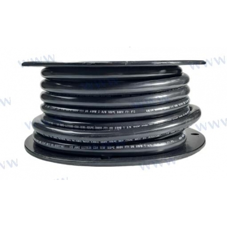 CABO BATERIA 0AWG (53mm²) NEGRO 15m