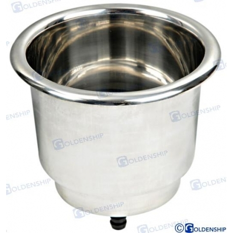 PORTA-COPOS C/ DRENAGEM INOX