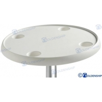 MESA REDONDA BRANCA 610 MM