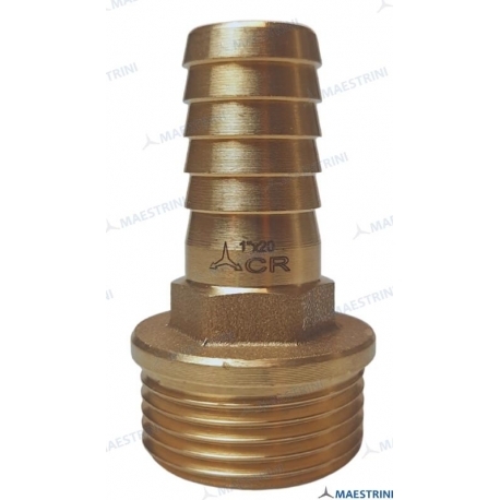 CONECTOR 1'' x 20 M. EM LATÃO CR