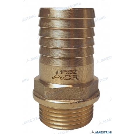 CONECTOR 1'' x 32 M. EM LATÃO CR