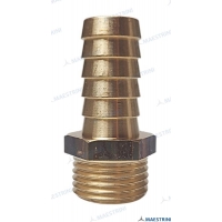 CONECTOR 1/2'' x 16 M. EM LATÃO CR
