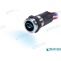 INTERRUPTOR PULSADOR 10A LED AZUL OFF-O