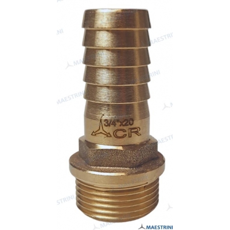 CONECTOR 3/4'' x 20 M. EM LATÃO CR