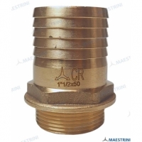 CONECTOR 1''1/2 x 50 M. EM LATÃO CR