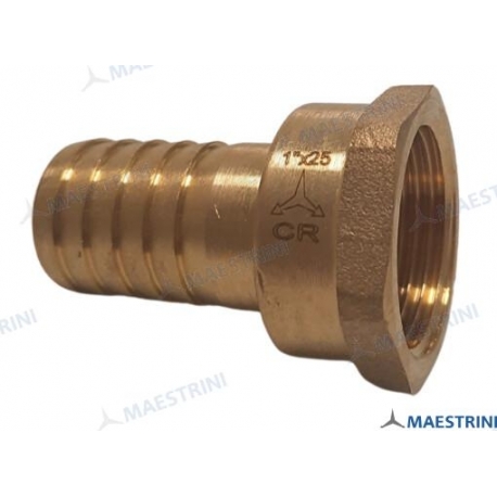 CONECTOR 1'' x 25 H. EM LATÃO CR