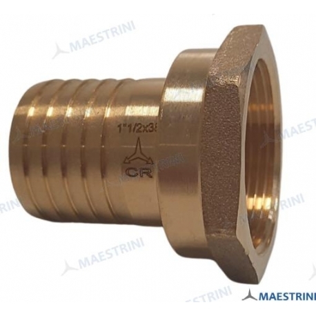 CONECTOR 1''1/2 x 38 H. EM LATÃO CR