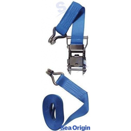 CORREIA DE AMARRAÇÃO DE AÇO INOX 1,5 - AZUL - 6 M