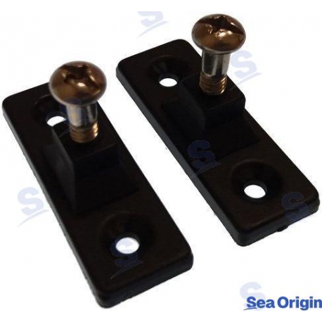 SUPORTE LATERAL DE NYLON NEGRO (PACOTE 2)