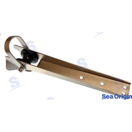 ROLDANA DE PROA SS304 387 X 52 MM - 64*44