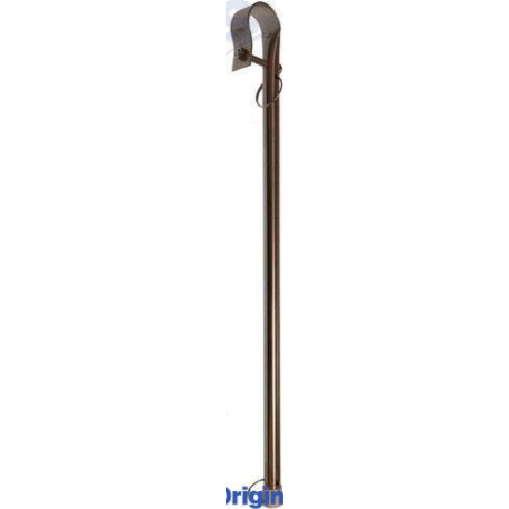 SUPORTE DE BANDEIRA EM AÇO INOX