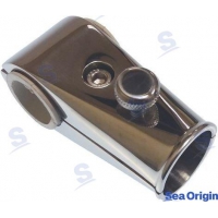 BASE EM AÇO INOX P/VARANDA 25 MM.