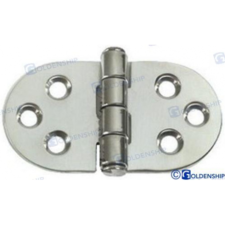 DOBRADIÇA MÉDIA EM AÇO INOX 76X38 MM (2)