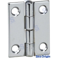 DOBRADIÇA DE AÇO INOX 25*30*0,8 (PACOTE 2)