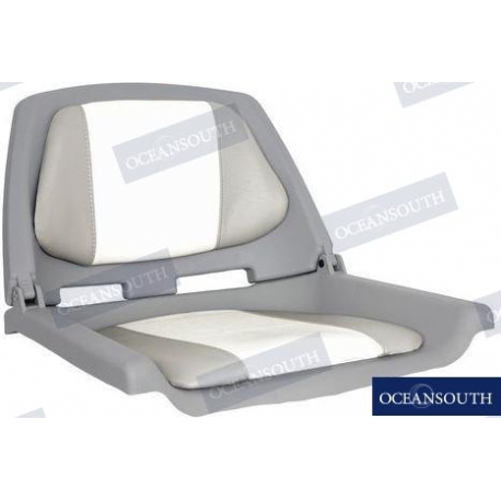 ASSENTO DOBRÁVEL DE PESCADOR CINZENTO/BRANCO