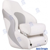 ASSENTO DESPORTIVO ERGONÓMICO BRANCO/CINZENTO